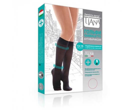 Изображение  Preventive stockings TIANA 70 Den beige, 845/4, Knit density: 70 Den, Size: 4