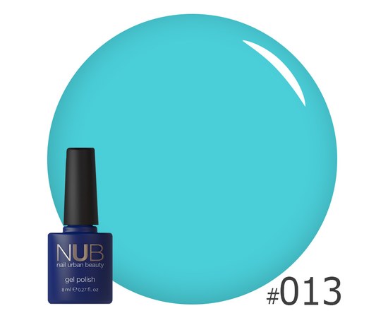 Изображение  Gel polish for nails NUB 8 ml No. 013, Volume (ml, g): 8, Color No.: 13