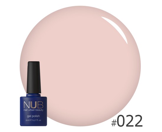 Изображение  Nail gel polish NUB 8 ml № 022, Volume (ml, g): 8, Color No.: 22