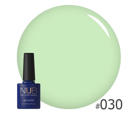 Изображение  Gel polish for nails NUB 8 ml No. 030, Volume (ml, g): 8, Color No.: 30