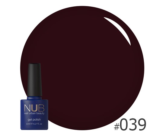 Изображение  Nail gel polish NUB 8 ml № 039, Volume (ml, g): 8, Color No.: 39