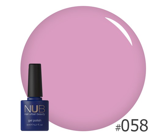 Изображение  Gel polish for nails NUB 8 ml № 058, Volume (ml, g): 8, Color No.: 58