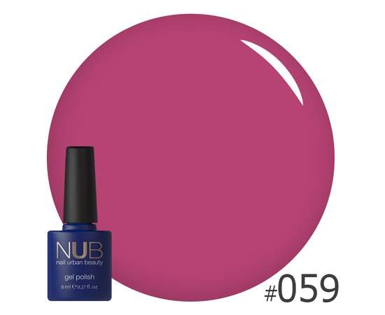 Изображение  Gel polish for nails NUB 8 ml № 059, Volume (ml, g): 8, Color No.: 59