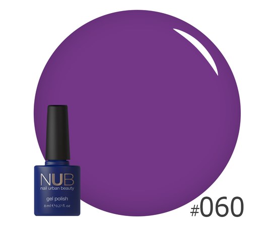Изображение  Gel polish for nails NUB 8 ml № 060, Volume (ml, g): 8, Color No.: 60