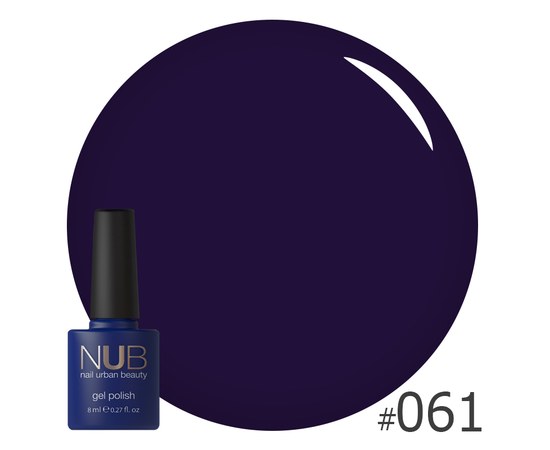 Изображение  Gel polish for nails NUB 8 ml № 061, Volume (ml, g): 8, Color No.: 61