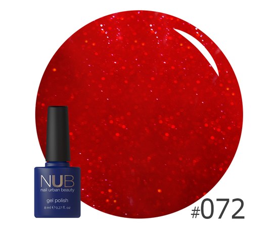 Изображение  Gel polish for nails NUB 8 ml № 072, Volume (ml, g): 8, Color No.: 72