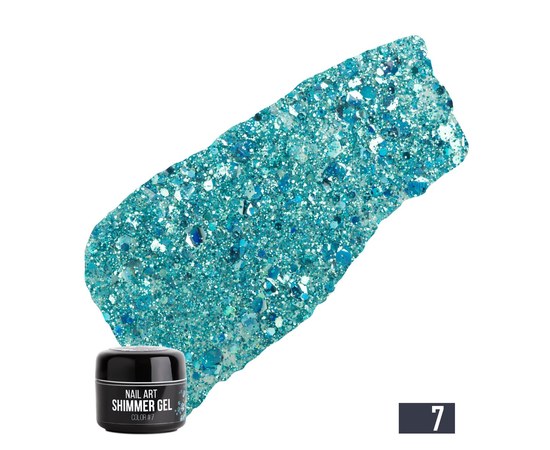 Изображение  NUB Shimmer Gel 5 g, No. 07, Volume (ml, g): 5, Color No.: 7