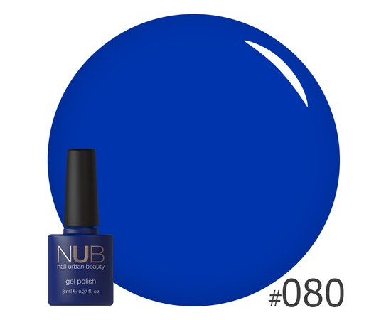 Изображение  Gel polish for nails NUB 8 ml № 080, Volume (ml, g): 8, Color No.: 80