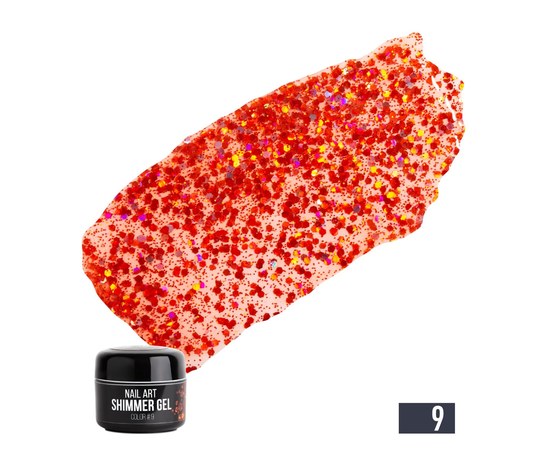 Изображение  NUB Shimmer Gel 5 g, No. 09, Volume (ml, g): 5, Color No.: 9