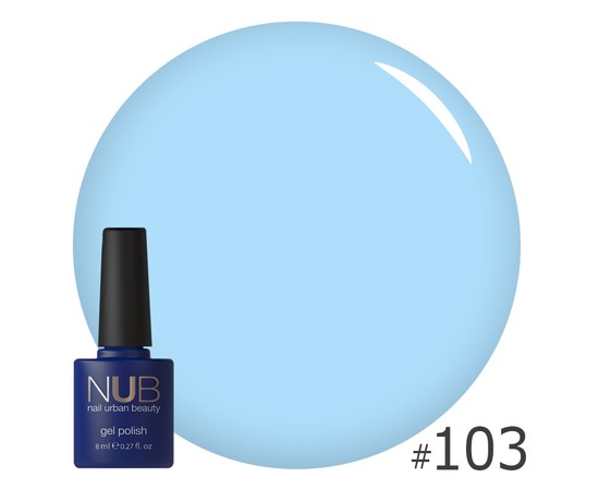 Изображение  Gel polish for nails NUB 8 ml № 103, Volume (ml, g): 8, Color No.: 103