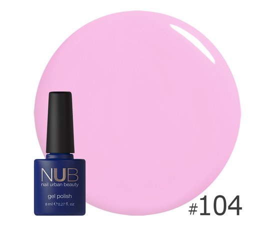 Изображение  Gel polish for nails NUB 8 ml № 104, Volume (ml, g): 8, Color No.: 104