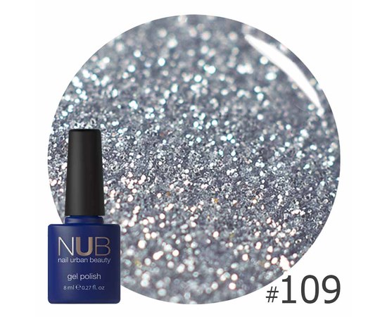 Изображение  Gel polish for nails NUB 8 ml № 109, Volume (ml, g): 8, Color No.: 109
