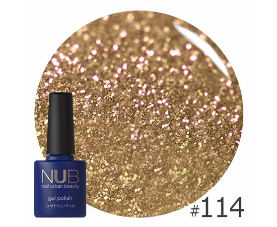 Изображение  Gel polish for nails NUB 8 ml № 114, Volume (ml, g): 8, Color No.: 114