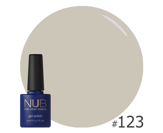 Изображение  Gel polish for nails NUB 8 ml № 123, Volume (ml, g): 8, Color No.: 123
