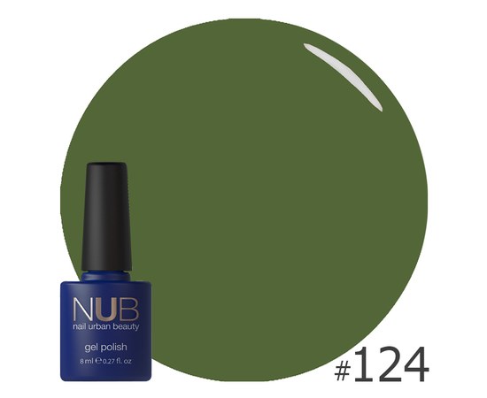 Изображение  Gel polish for nails NUB 8 ml № 124, Volume (ml, g): 8, Color No.: 124