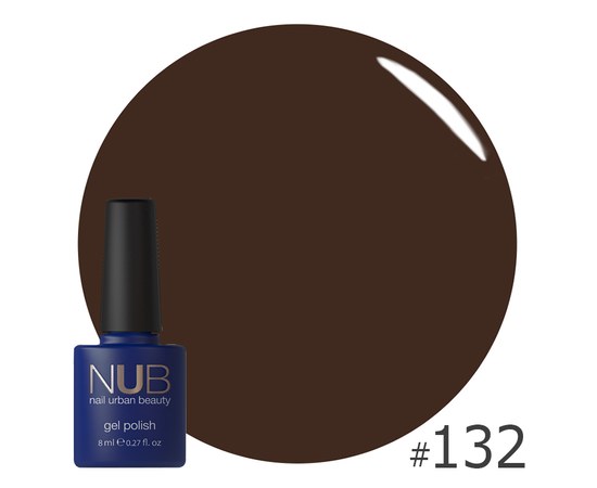 Изображение  Gel polish for nails NUB 8 ml № 132, Volume (ml, g): 8, Color No.: 132