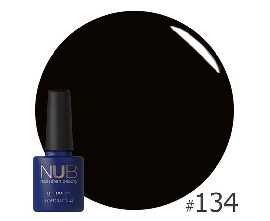 Изображение  Gel polish for nails NUB 11.8 ml № 134 Tiny Black Dress, Volume (ml, g): 45149, Color: 134