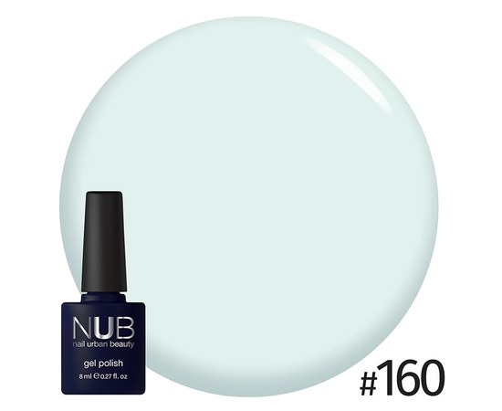 Изображение  Gel polish for nails NUB 8 ml № 160, Volume (ml, g): 8, Color No.: 160