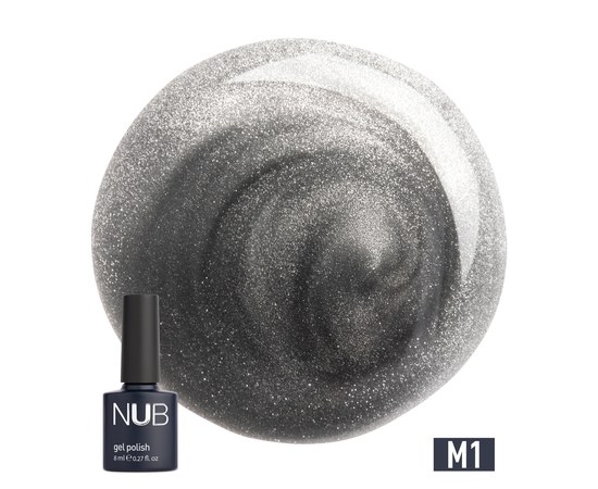 Изображение  Magnetic gel polish NUB Mystery 9D Gel Polish 8 ml, № 001, Volume (ml, g): 8, Color No.: 1