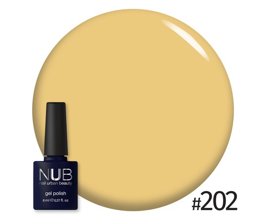 Изображение  Gel polish for nails NUB 8 ml № 202, Volume (ml, g): 8, Color No.: 202