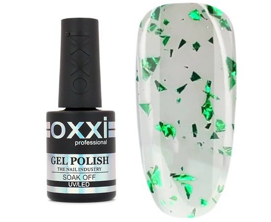 Изображение  Top for gel polish without a sticky layer Oxxi Professional Iceberg Top with glitter 10 ml, No. 6, Volume (ml, g): 10, Color No.: 6