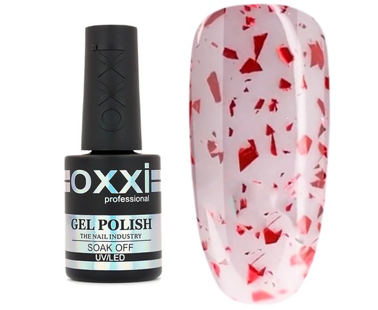 Изображение  Top for gel polish without a sticky layer Oxxi Professional Iceberg Top with glitter 10 ml, No. 7, Volume (ml, g): 10, Color No.: 7