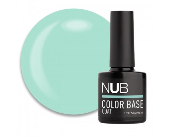 Изображение  База цветная каучуковая NUB Color Base Coat 8 мл, № 002, Объем (мл, г): 8, Цвет №: 002