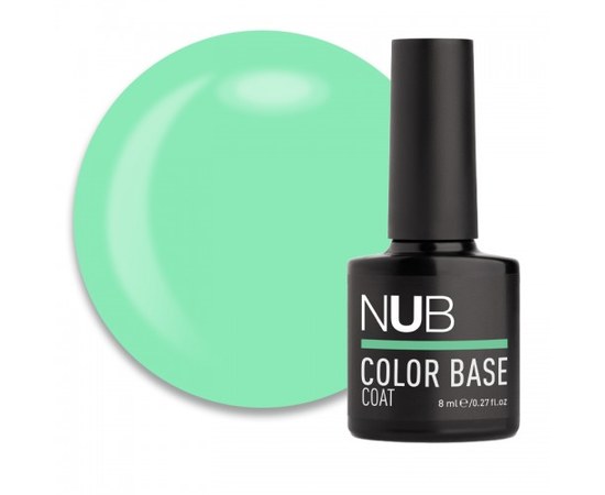 Зображення  База кольорова каучукова NUB Color Base Coat 8 мл, № 009, Об'єм (мл, г): 8, Цвет №: 009