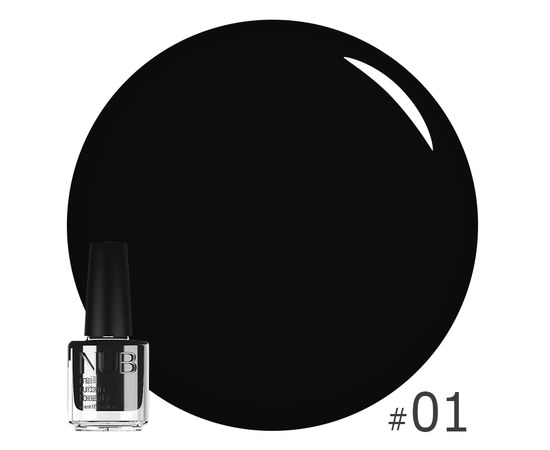 Изображение  Manicure varnish NUB Nail Polish 14 ml, № 01, Volume (ml, g): 14, Color No.: 1