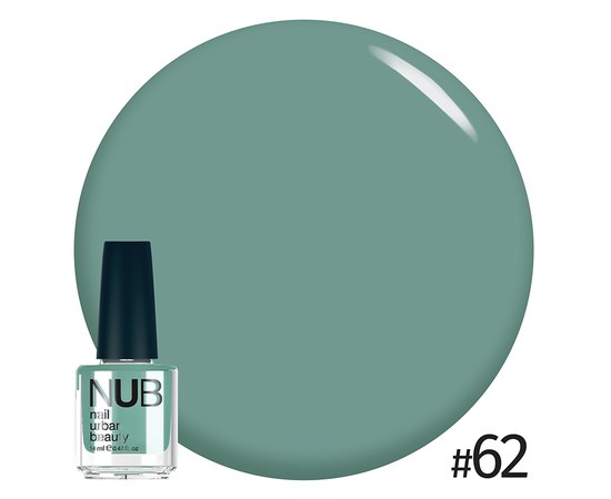 Изображение  Manicure varnish NUB Nail Polish 14 ml, № 62, Volume (ml, g): 14, Color No.: 62