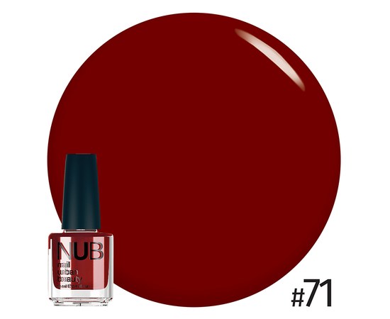 Изображение  Manicure varnish NUB Nail Polish 14 ml, No. 71, Volume (ml, g): 14, Color No.: 71