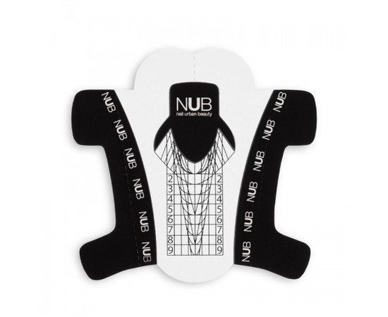 Изображение  Формы для наращивания ногтей NUB Nail Enhancement Forms, универсальные, прозрачные, 300 шт