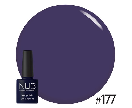 Изображение  Gel polish for nails NUB 8 ml № 177, Volume (ml, g): 8, Color No.: 177