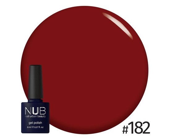 Изображение  Gel polish for nails NUB 8 ml № 182, Volume (ml, g): 8, Color No.: 182