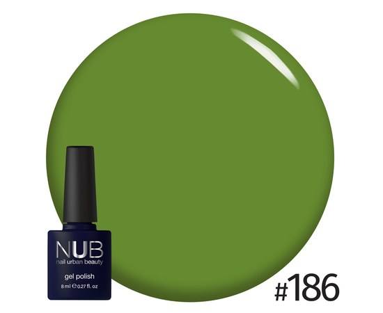 Изображение  Gel polish for nails NUB 8 ml № 186, Volume (ml, g): 8, Color No.: 186