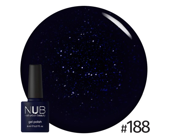 Изображение  Gel polish for nails NUB 8 ml № 188, Volume (ml, g): 8, Color No.: 188