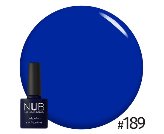 Изображение  Gel polish for nails NUB 8 ml № 189, Volume (ml, g): 8, Color No.: 189