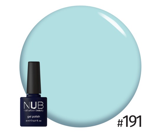Изображение  Gel polish for nails NUB 8 ml № 191, Volume (ml, g): 8, Color No.: 191