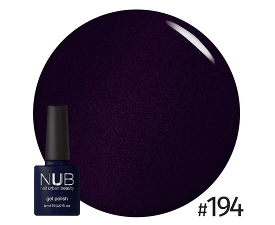 Изображение  Gel polish for nails NUB 8 ml № 194, Volume (ml, g): 8, Color No.: 194