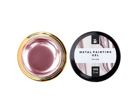 Изображение  Metallic paint FOX METAL PAINTING GEL 5 ml № 002, Volume (ml, g): 5, Color No.: 2