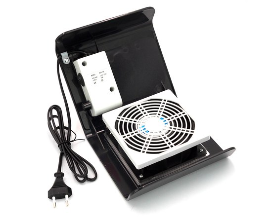 Изображение 5 Настольная маникюрная вытяжка пылесос - Nail Dust Collector BQ-858-2A, 40 Вт. Черный
