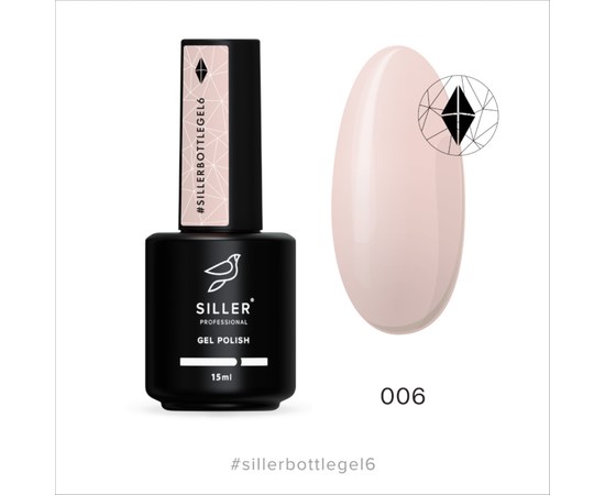 Зображення  Siller Bottle Gel №6 гель, 15 мл, Об'єм (мл, г): 15, Колір: 006