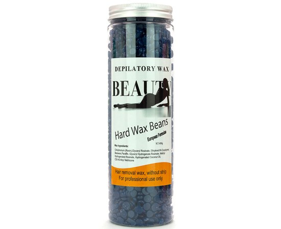 Изображение  Hot wax 400 g in granules for depilation Enzo Wax, Azulene, Aroma: Azulene