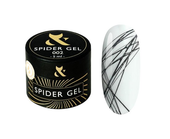 Изображение  Гель-паутинка для дизайна ногтей F.O.X Spider Gel 5 мл, № 002, Объем (мл, г): 5, Цвет №: 002