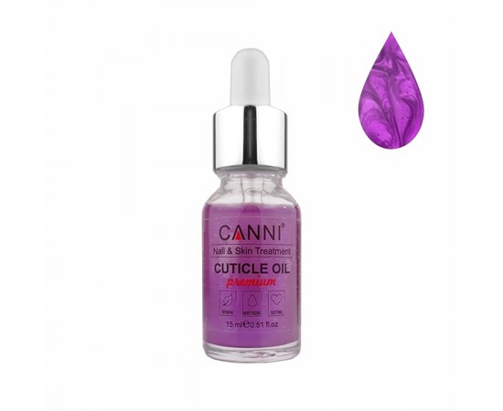 Изображение  Dry mother-of-pearl oil CANNI 15 ml, Bubble Gum, Aroma: bubblegum, Volume (ml, g): 15