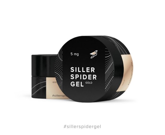 Изображение  Гель-паутинка Siller Spider Gel 5 мл, Gold, Объем (мл, г): 5, Цвет №: 001