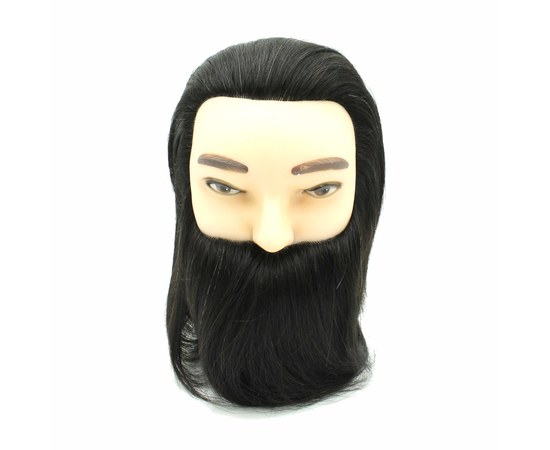 Изображение  Training mannequin "Brunette" with natural hair and beard SPL 519/А-1