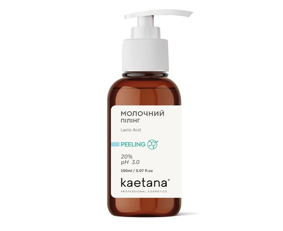 Изображение  Kaetana "Milk" facial peeling, exfoliates, rejuvenates, moisturizes, 20%, pH - 2.7-3.0, 150 ml