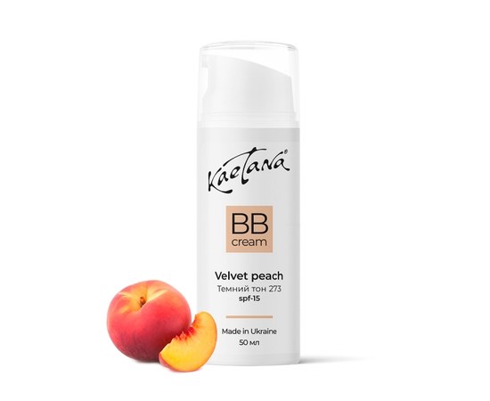 Зображення  BB-крем Velvet peach, темний тон 273 Kaetana, 50 мл
