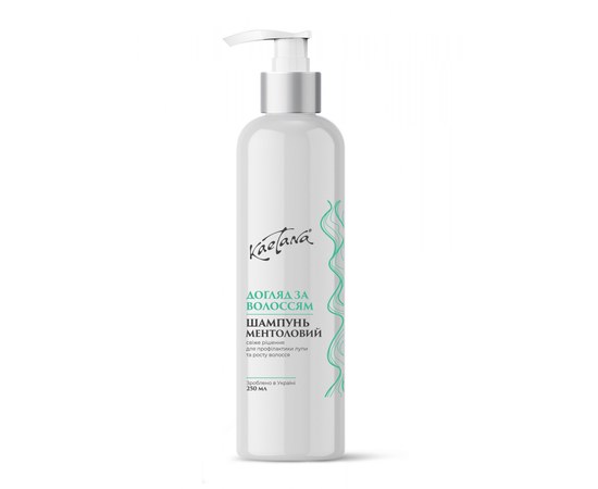 Изображение  HOUSE. Shampoo Menthol, prevention of dandruff and hair growth Kaetana, 250 ml